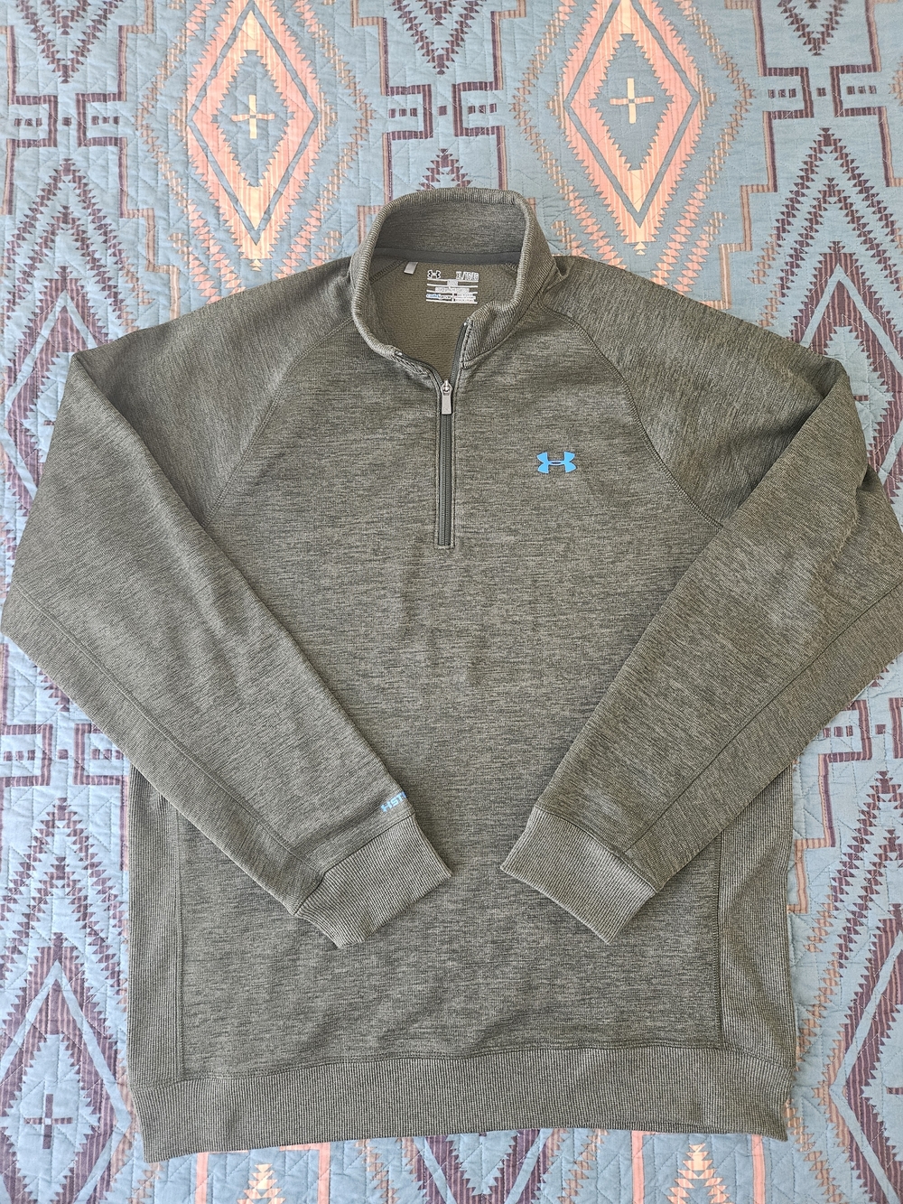 Under Armour Heather Green Storm 1 Cold Gear Pullover